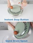 Lunememo Stainless Steel Salad Spinner with Drain