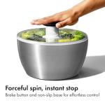 OXO Steel Salad Spinner with Lid for Greens