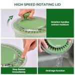 SUSTEAS Large Salad Spinner with 5 Blade Slicer