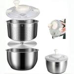 Large 6L Stainless Steel Salad Spinner and Washer