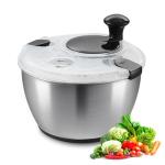 VEVOR One-Handed Stainless Steel Salad Spinner 4.75Qt