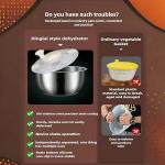 Large 6L Stainless Steel Salad Spinner and Washer