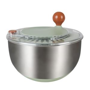 Large 5L Stainless Steel Salad Spinner, Easy Use