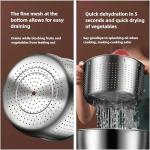 Large 6L Stainless Steel Salad Spinner and Washer