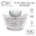 Electric Salad Spinner - 4.5L Fast Drying