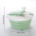 4.2L Salad Spinner with Quick Drying Feature