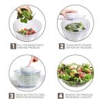 Electric Salad Spinner - 4.5L Fast Drying