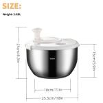 Large 6L Stainless Steel Salad Spinner and Washer
