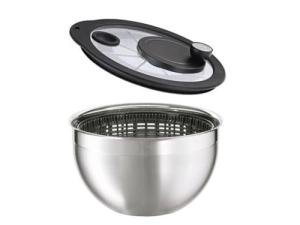RÖSLE Salad Spinner with Crank Drive and Lid