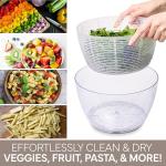 Electric Salad Spinner - 4.5L Fast Drying
