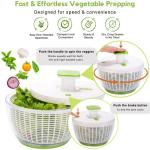 Brieftons QuickPush 6.3-Quart Salad Spinner