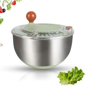 5 Qt Stainless Steel Salad Spinner with Strainer