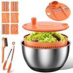 Emojoy 5 Qt Stainless Steel Salad Spinner