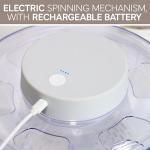 Electric Salad Spinner - 4.5L Fast Drying