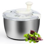 5Qt Stainless Steel Salad Spinner and Vegetable Dryer