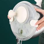 MOUNW 6L Salad Spinner with Stainless Steel Bowl