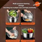Stainless Steel Salad Spinner - 6L Capacity
