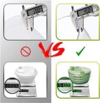 Large Green Salad Spinner with Lid Lock & Handle