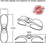 AFunCrafter Kitchen Appliance Cord Organizer - 3 Pack