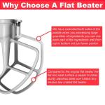 Stainless Steel Flat Beater for KitchenAid Mixers