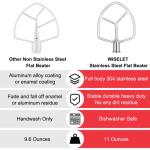 Stainless Steel Flat Beater for KitchenAid Mixers