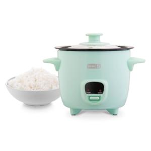 DASH Mini Rice Cooker with Nonstick Pot - Aqua