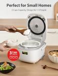 Toshiba 3-Cup Mini Rice Cooker and Steamer
