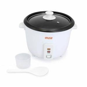 IMUSA Electric 5-Cup Nonstick Rice Cooker, White
