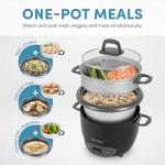 Aroma 6-Cup Rice Cooker and Food Steamer