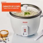 IMUSA Electric Nonstick Rice Cooker, 3-Cup Capacity