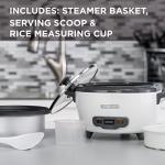 BLACK+DECKER 6-Cup Rice Cooker with Steaming Basket