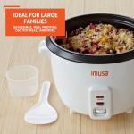 IMUSA Electric 5-Cup Nonstick Rice Cooker, White