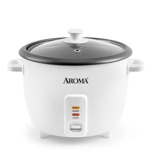 AROMA Rice Cooker, 8-Cup Capacity, One-Touch