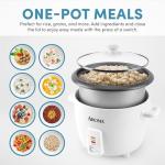 AROMA Rice Cooker, 8-Cup Capacity, One-Touch