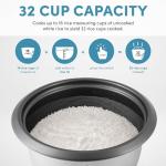 Aroma 32-Cup Rice Cooker - White