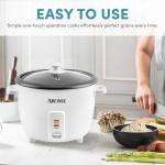 AROMA Rice Cooker, 8-Cup Capacity, One-Touch