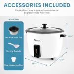 Aroma 32-Cup Rice Cooker - White