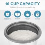 AROMA Rice Cooker, 8-Cup Capacity, One-Touch