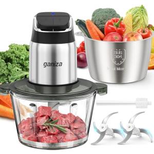 Ganiza 2-Speed Food Processor with Glass Bowl