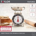 Taylor Mechanical Kitchen Food Scale with Bowl