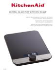 KitchenAid Digital Glass Food Scale, 11 lb Capacity