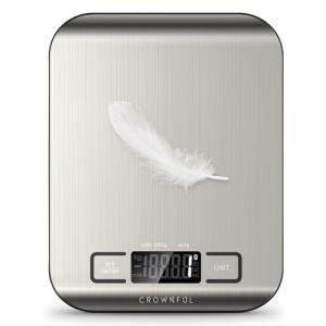 CROWNFUL Digital Kitchen Scale, 11 lb Capacity