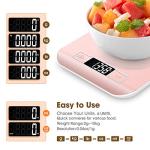 Mik-Nana Pink Digital Kitchen Food Scale 10kg