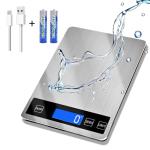 Digital Kitchen Scale, 33lb Waterproof Stainless Steel