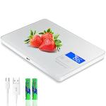 MegaWise Digital Kitchen Scale - Waterproof & Rechargeable