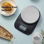Digital Food Scale with Tare, Backlit Display
