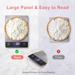 CROWNFUL Rechargeable Stainless Steel Kitchen Scale