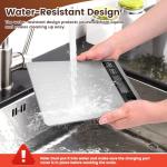 Digital Kitchen Scale, 33lb Waterproof Stainless Steel