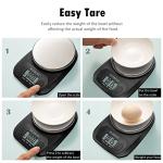 Digital Food Scale with Tare, Backlit Display