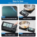 Digital Food Scale with Detachable Display - 33lb